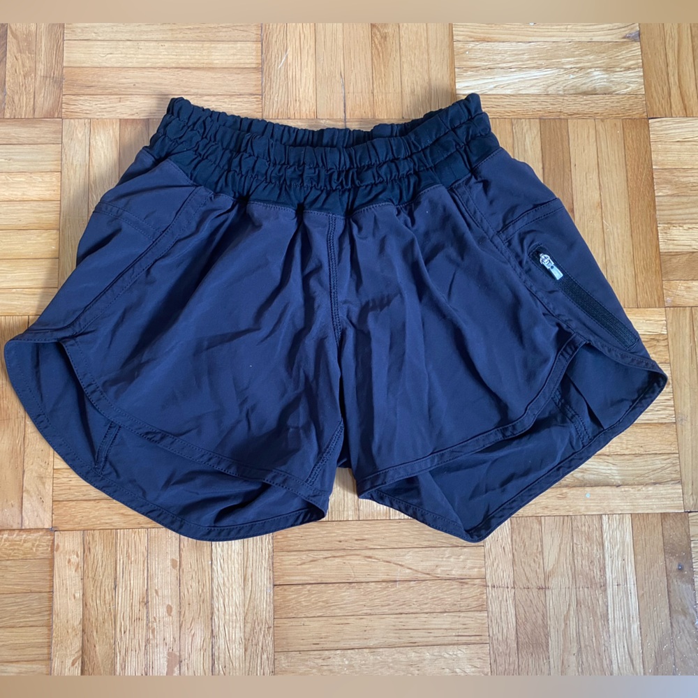 Lululemon black running shorts